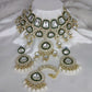 Jewel City Crystal Glass Kundan Choker Set with Maang Tikka - Royal Wedding Collection (Premium Pearl Drops) | Swadesiicart