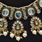 Jewel City Kundan Pearl Necklace Set with Maang Tikka - Designer Meenakari Wedding Jewelry Collection | Swadesiicart
