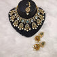 Jewel City Kundan Pearl Necklace Set with Maang Tikka - Designer Meenakari Wedding Jewelry Collection | Swadesiicart