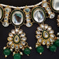 Jewel City Kundan Pearl Necklace Set with Maang Tikka - Designer Meenakari Wedding Jewelry Collection | Swadesiicart