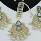 Jewel City Kundan Choker Set with Pearl Tassels - Premium Glass Cut Stone Wedding Collection | Swadesiicart