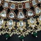 Jewel City Kundan Choker Set with Pearl Tassels - Premium Glass Cut Stone Wedding Collection | Swadesiicart