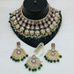 Jewel City Kundan Choker Set with Pearl Tassels - Premium Glass Cut Stone Wedding Collection | Swadesiicart
