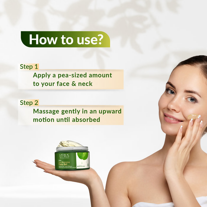 Lotus Botanicals Cica Pore Minimizing Face Gel | Swadesiicart