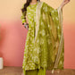 Vegaa Fashion Parrot Green Roman Silk Embroidered Palazzo Suit - Swadesiicart