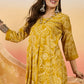 Vegaa Fashion Yellow Roman Silk Embroidered Palazzo Suit - Swadesiicart