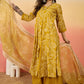 Vegaa Fashion Yellow Roman Silk Embroidered Palazzo Suit - Swadesiicart