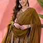 Vegaa Fashion Mustard Roman Silk Embroidered Palazzo Suit - Swadesiicart