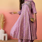 Vegaa Fashion Onion Pink Roman Silk Embroidered Palazzo Suit - Swadesiicart
