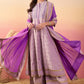 Vegaa Fashion Baby Pink Roman Silk Embroidered Palazzo Suit - Swadesiicart