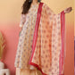 Vegaa Fashion Cream Roman Silk Embroidered Palazzo Suit - Swadesiicart