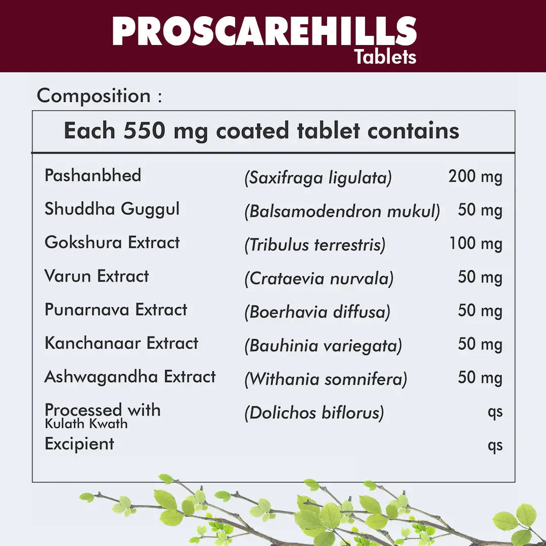 Herbal Hills Ayurveda Proscarehills Tablets | Swadesiicart