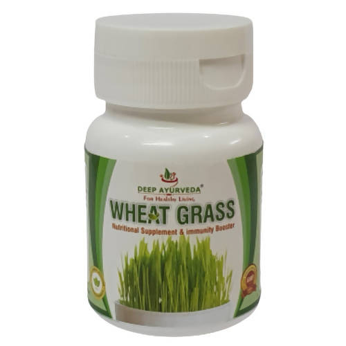 Deep Ayurveda Wheat Grass 500mg Veg Capsules - DEEP AYURVEDA