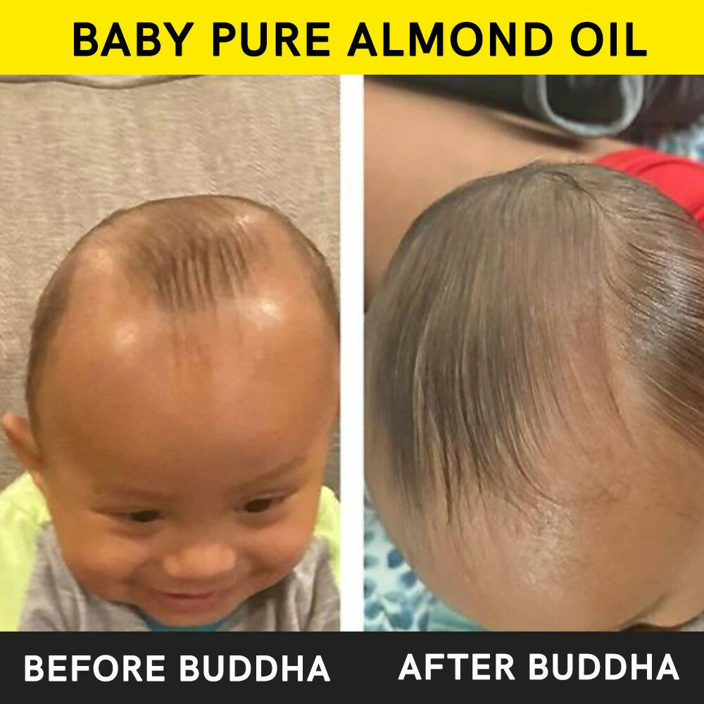 Buddha Natural Baby Almond Oil Extra Virgin Wood Pressed - Swadesiicart