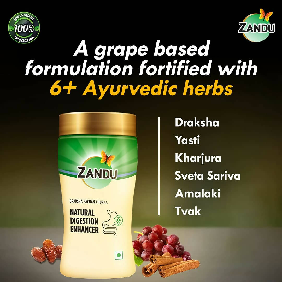 Zandu Natural Digestion Enhancer, Draksha Pachan Churna | Swadesiicart