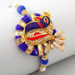 Blue Peacock Zardosi Rakhi & Kaju Katli Box | Swadesiicart