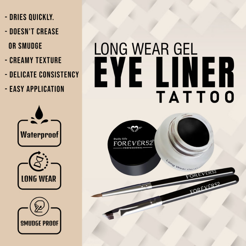 Daily Life Forever52 Long Wear Gel Eyeliner Tattoo - GT001 | Swadesiicart