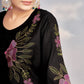 Prazu Fashion Black Rayon Multi Embroidery Thread Work Co-Ords Set - Swadesiicart