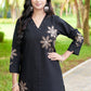 Prazu Fashion Black Rayon Multi Embroidery Thread Work Co-Ords Set - Swadesiicart