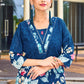 Prazu Fashion Blue Pure Cotton Stylish Prints Co-Ords Set - Swadesiicart