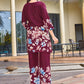Prazu Fashion Maroon Pure Cotton Stylish Prints Co-Ords Set - Swadesiicart
