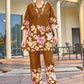 Prazu Fashion Mustard Pure Cotton Stylish Prints Co-Ords Set - Swadesiicart