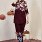 Prazu Fashion Maroon Pure Cotton Stylish Prints Co-Ords Set - Swadesiicart