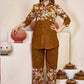 Prazu Fashion Mustard Pure Cotton Stylish Prints Co-Ords Set - Swadesiicart