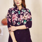 Prazu Fashion Violet Pure Cotton Stylish Prints Co-Ords Set - Swadesiicart