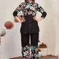 Prazu Fashion Wine Pure Cotton Stylish Prints Co-Ords Set - Swadesiicart