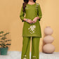 Prazu Fashion Mahendi Rayon Embroidery Thread Work Co-Ords Set - Swadesiicart