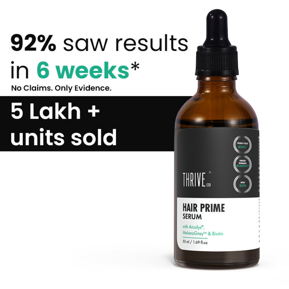 ThriveCo AntiGreying Hair Prime Serum - Reverses Premature Greying Colour | Swadesiicart