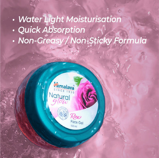 Himalaya Natural Glow Rose Face Gel - Swadesiicart