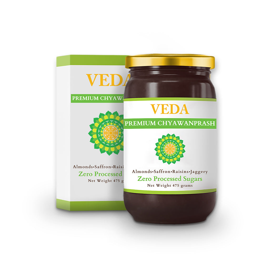 Veda Premium Chyawanprash (Sugar Free) - All Season Jaggery Chyawanprash with Almonds & Saffron, Pure & Fresh | Swadesiicart