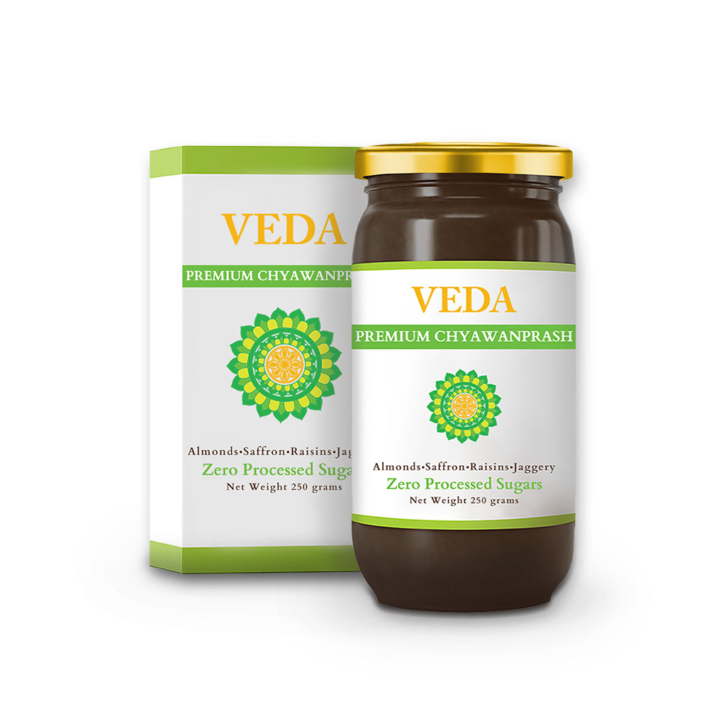 Veda Premium Chyawanprash (Sugar Free) - All Season Jaggery Chyawanprash with Almonds & Saffron, Pure & Fresh | Swadesiicart