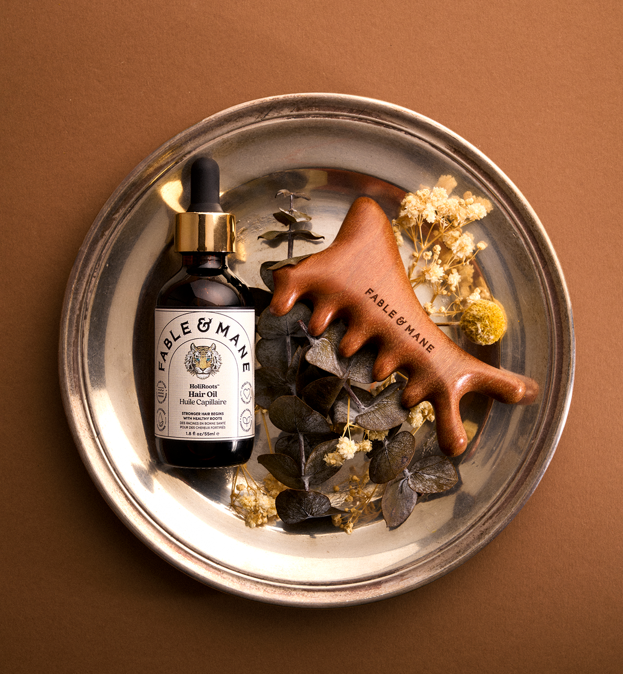 Wooden Scalp Gua Sha