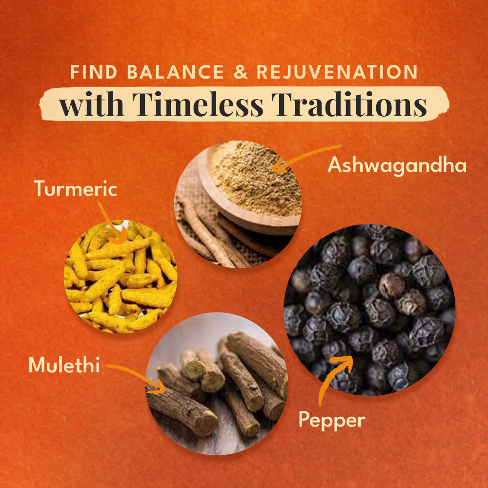 Veda Wellness Kadha - Diabetics Friendly, Fortified with Himalayan Superherbs For Cough & Cold | Swadesiicart