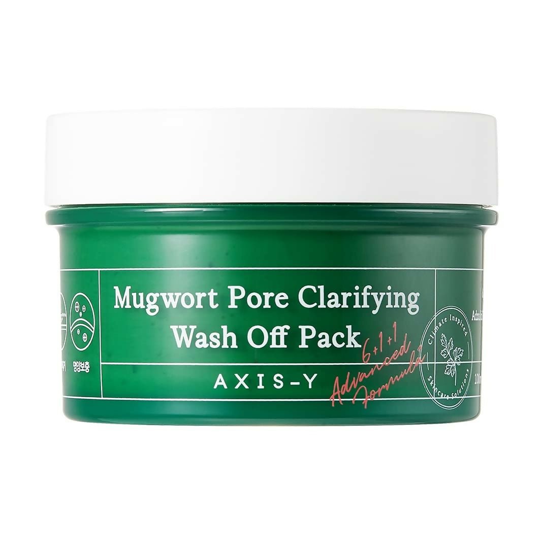 AXIS-Y Mugwort Pore Clarifying Wash Off Pack For Exfoliating, Pore Reduction, Acne, Blackhead, Korean Skincare | Swadesiicart