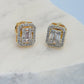 Golden Diamond Studs- Ruby Raang | Swadesiicart