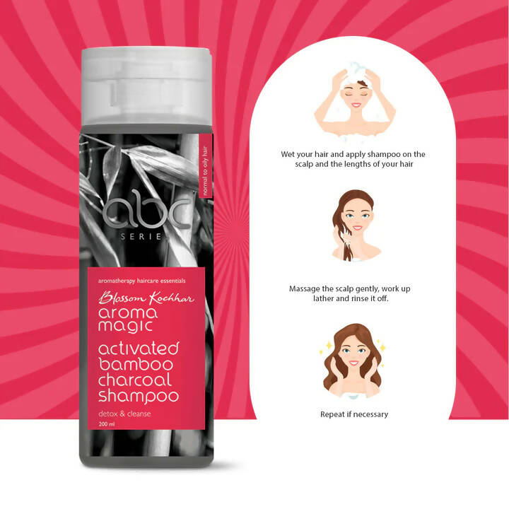 Blossom Kochhar Aroma Magic Activated Bamboo Charcoal Shampoo - Swadesiicart