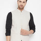 Even Apparels Cream Merino Men Woven Nehru Jacket BF504 | Swadesiicart