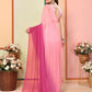 Pink Georgette Pedding Color Printed Ready To Wear Saree - Aalaya | Swadesiicart