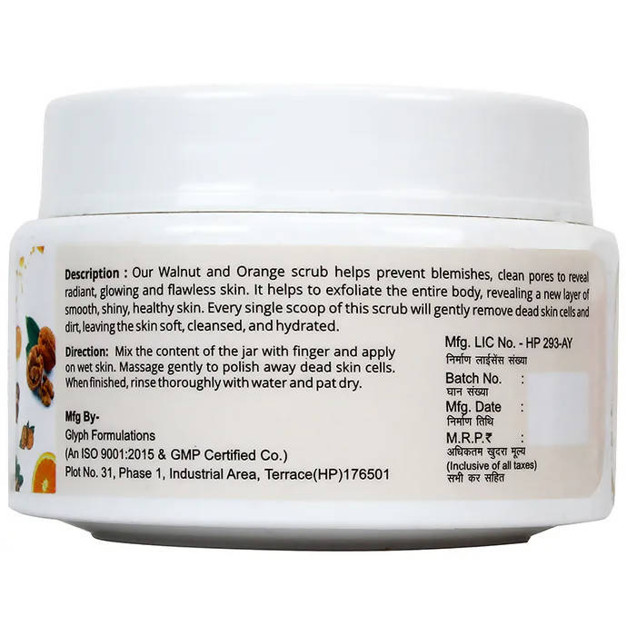 Globus Naturals Walnut & Orange Face & Body Scrub - Swadesiicart