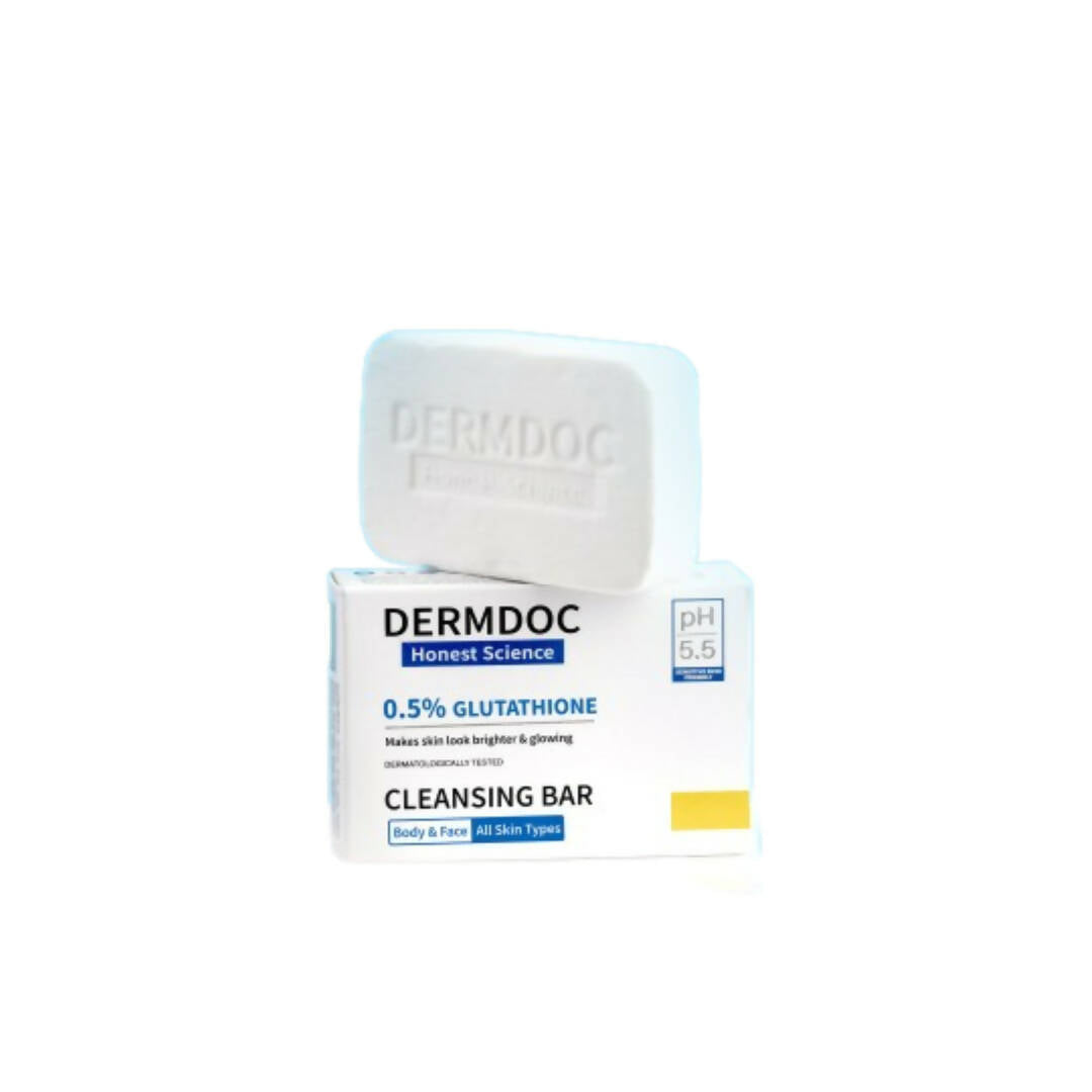 Dermdoc 0.5% Glutathione Cleansing Bar for Brighter & Glowing, All skin Types