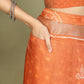 Shree Shyam Fashion Cotton Orange Saree