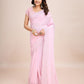 kasee Ethnic Motifs Sequinned Poly Georgette Ready to Wear Saree | Swadesiicart