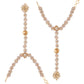 kundan and Pearl Bracelet with Pearl Chain Ring handchain Hath phool for Women - Wahe Jewels - Swadesiicart