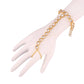 Traditional Gold-Polished Kundan Hath Punja Adjustable Chain Bracelet with Ring for Women - Wahe Jewels - Swadesiicart