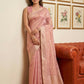 Anaita Pink Woven Tissue Silk Saree With Blouse