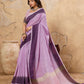 Shree Shyam Fashion Purple Linen Saree